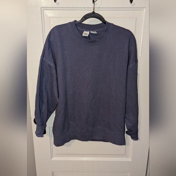 Zara blue gray oversize crew neck pullover sz S - Picture 5 of 7